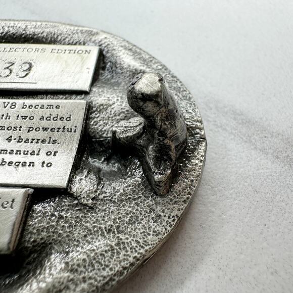 Vintage 1956 Corvette Collectors Belt Buckle ✨ - Picture 10 of 10